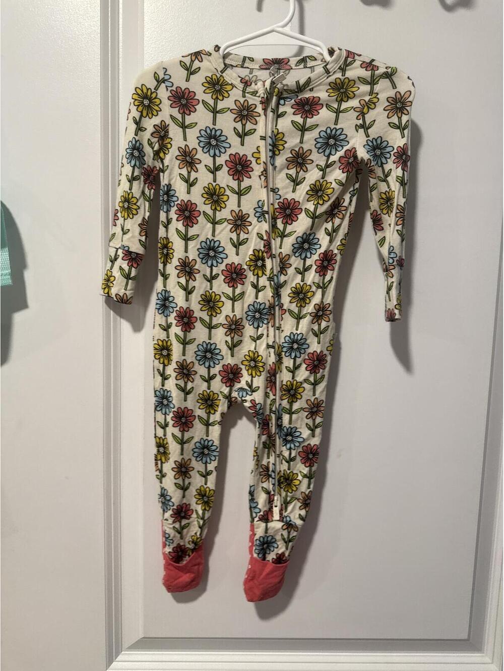 Posh Peanut Baby Floral Footed Pajamas 6-9 Months
